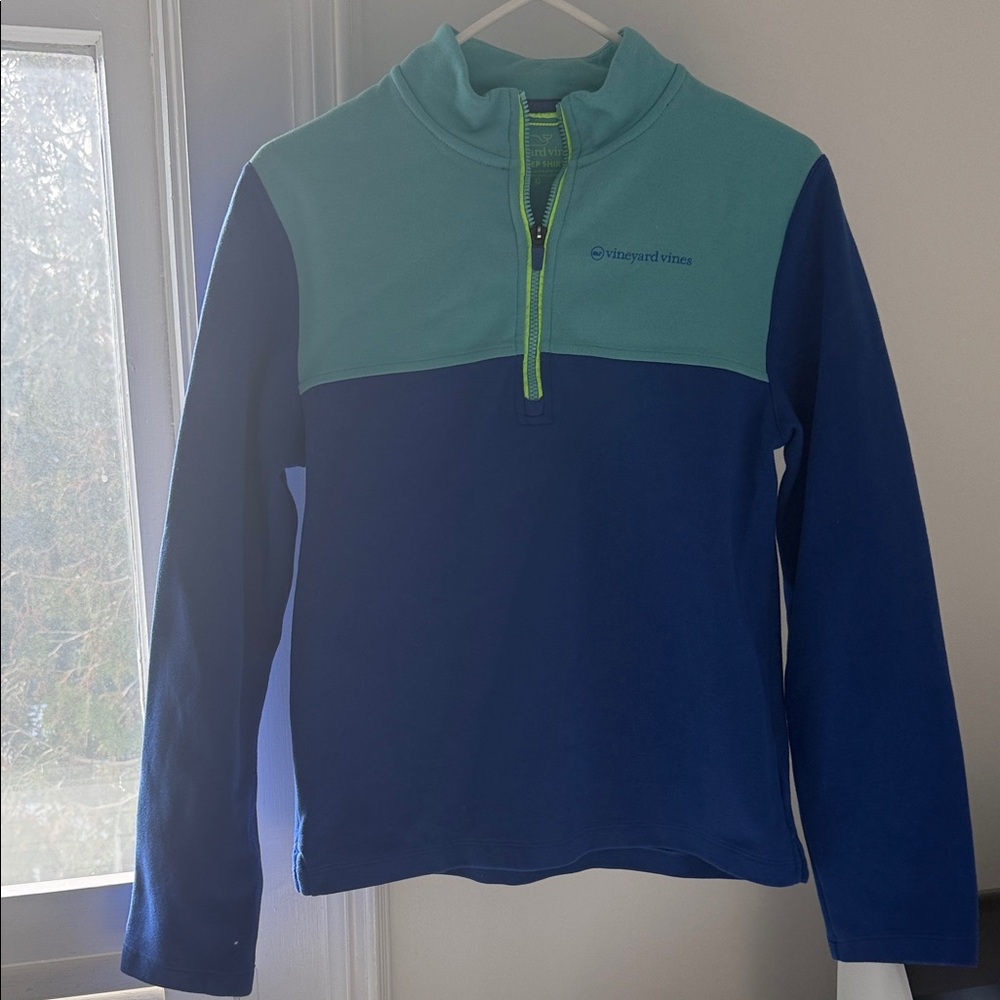 Vineyard Vines Green Quarter-Zip Pullover